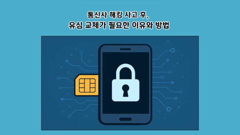 통신사 해킹 사고 후, 유심 교체가 필요한 이유와 방법